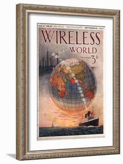 Wireless world, Radios Magazine, UK, 1916--Framed Giclee Print