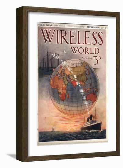 Wireless world, Radios Magazine, UK, 1916-null-Framed Giclee Print