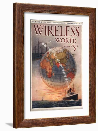 Wireless world, Radios Magazine, UK, 1916--Framed Giclee Print