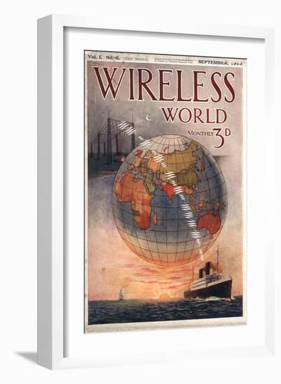 Wireless world, Radios Magazine, UK, 1916--Framed Giclee Print