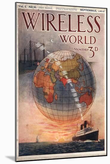 Wireless world, Radios Magazine, UK, 1916-null-Mounted Giclee Print