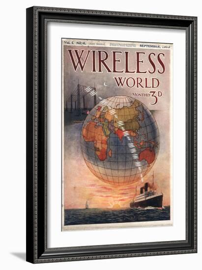 Wireless world, Radios Magazine, UK, 1916-null-Framed Giclee Print