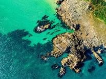 Aerial View of Tropea's Crowded Beach during Summer-Wirestock-Photographic Print