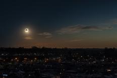 Beautiful Shot of the Solar Eclipse-Wirestock-Premier Image Canvas