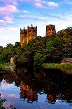 View of Durham Cathedral in North East England, Reflected in the Still Water of its Surrounding Are-Wirestock-Photographic Print