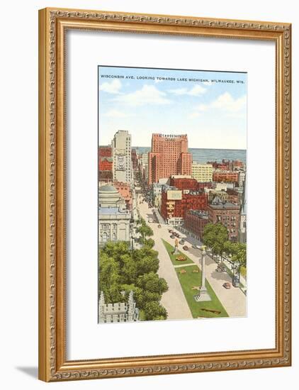 Wisconsin Avenue, Milwaukee, Wisconsin-null-Framed Art Print