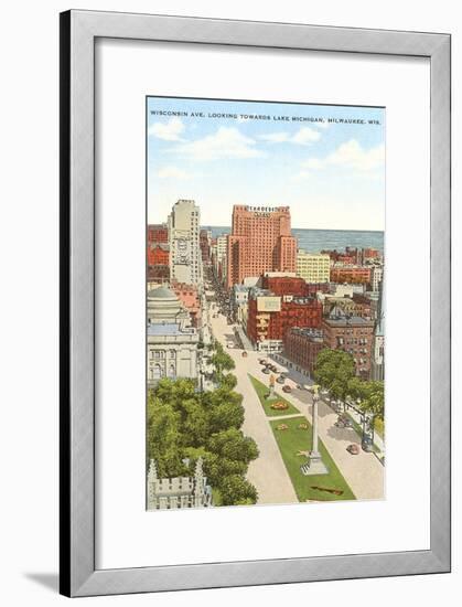 Wisconsin Avenue, Milwaukee, Wisconsin-null-Framed Art Print