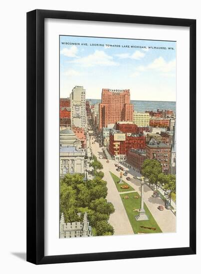 Wisconsin Avenue, Milwaukee, Wisconsin-null-Framed Art Print