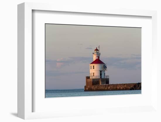 Wisconsin Point Lighthouse Near Superior, Wisconsin, USA-Chuck Haney-Framed Photographic Print