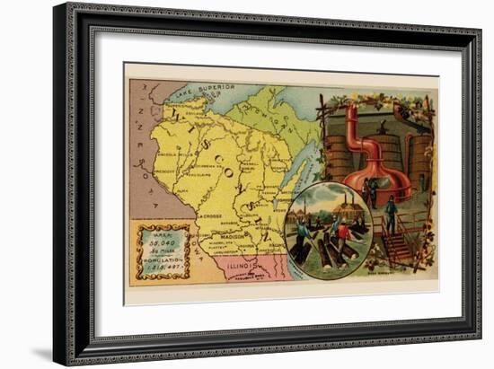 Wisconsin-Arbuckle Brothers-Framed Premium Giclee Print