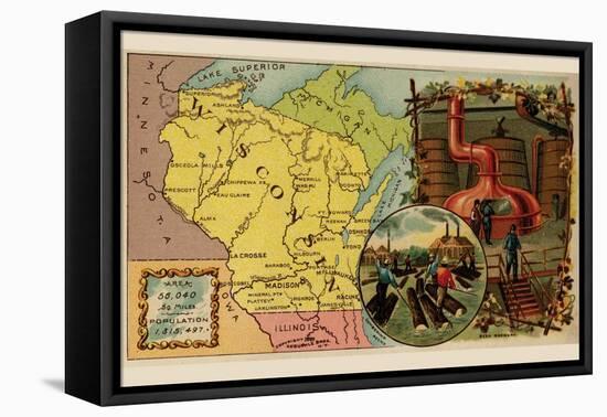 Wisconsin-Arbuckle Brothers-Framed Stretched Canvas