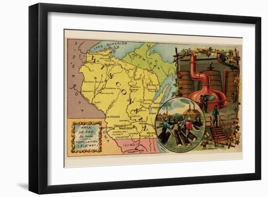 Wisconsin-Arbuckle Brothers-Framed Art Print