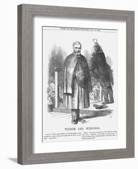 Wisdom and Wind-Bag, 1866-John Tenniel-Framed Giclee Print