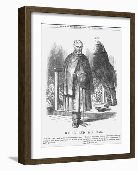 Wisdom and Wind-Bag, 1866-John Tenniel-Framed Giclee Print