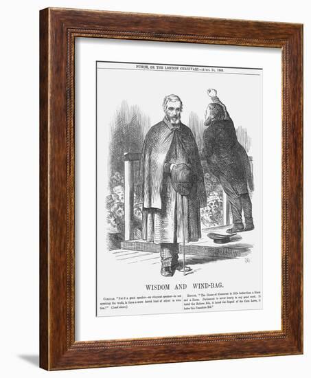 Wisdom and Wind-Bag, 1866-John Tenniel-Framed Giclee Print