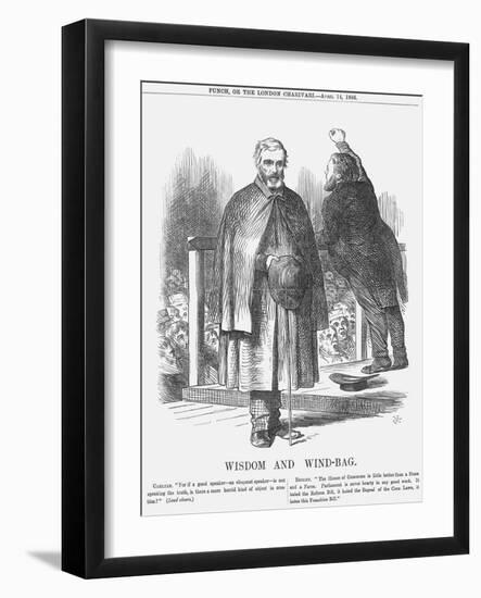 Wisdom and Wind-Bag, 1866-John Tenniel-Framed Giclee Print