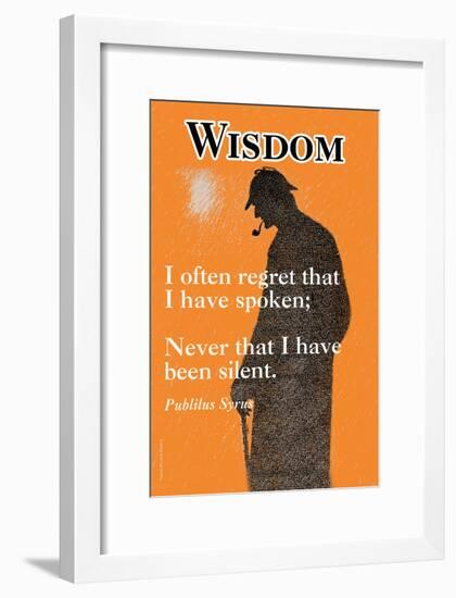 Wisdom-null-Framed Art Print