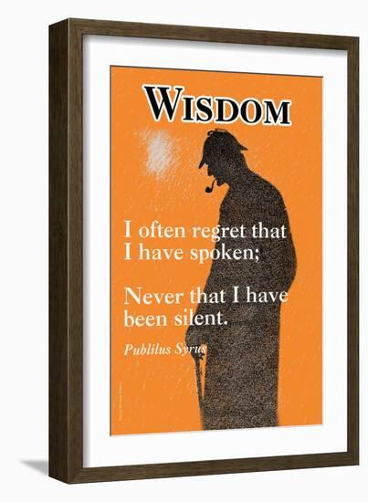 Wisdom-null-Framed Art Print