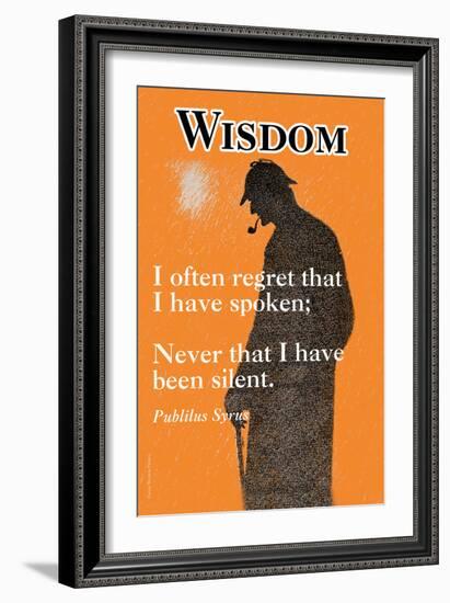 Wisdom-null-Framed Art Print