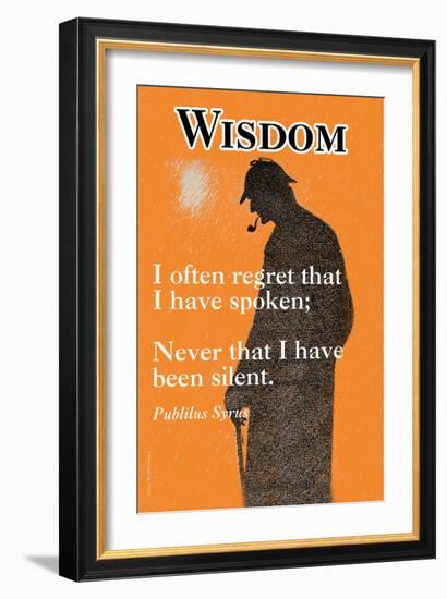 Wisdom-null-Framed Art Print