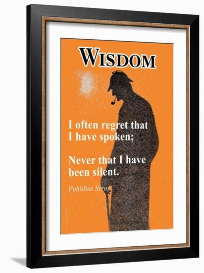 Wisdom-null-Framed Art Print