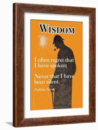 Wisdom-null-Framed Art Print