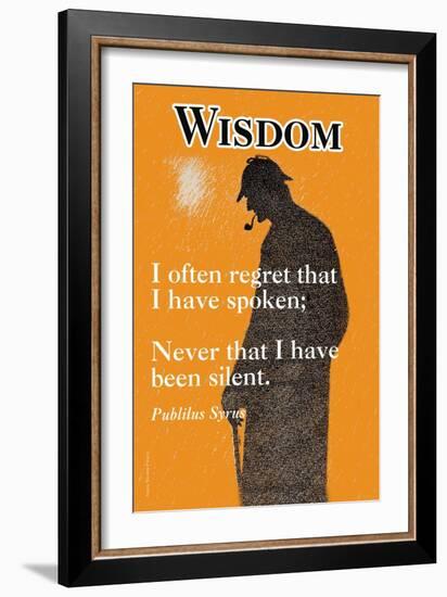 Wisdom-null-Framed Art Print