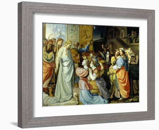 Wise and Foolish Virgins, 1813-1816-Peter Von Cornelius-Framed Giclee Print