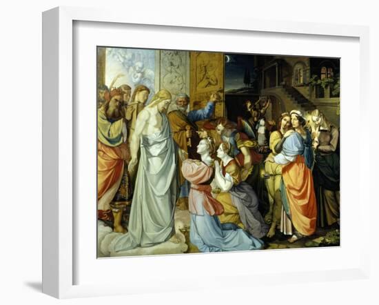 Wise and Foolish Virgins, 1813-1816-Peter Von Cornelius-Framed Giclee Print