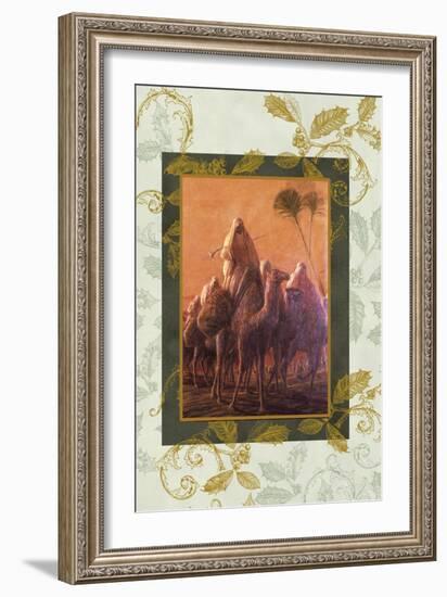 wise men coming to see jesus on camels-Maria Trad-Framed Giclee Print