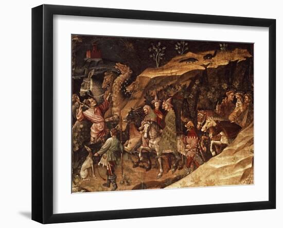 Wise Men on their Way to Bethlehem, Circa 1420-Giovanni Da Modena-Framed Giclee Print