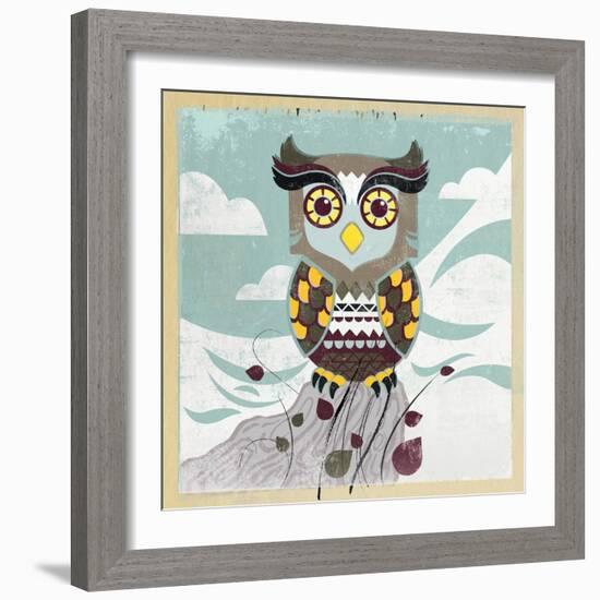 Wise Owl-Anna Polanski-Framed Art Print