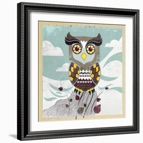 Wise Owl-Anna Polanski-Framed Art Print