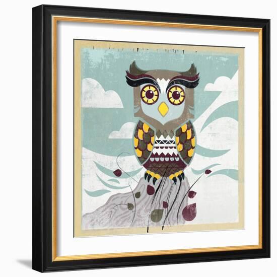 Wise Owl-Anna Polanski-Framed Art Print