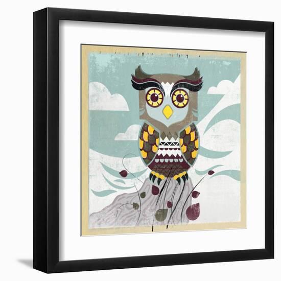 Wise Owl-Anna Polanski-Framed Art Print