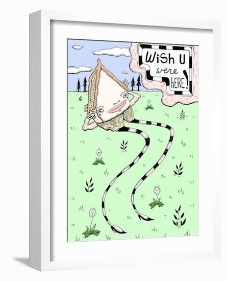 Wish U Were Here-Danielle O'Malley-Framed Premium Giclee Print