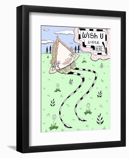 Wish U Were Here-Danielle O'Malley-Framed Art Print