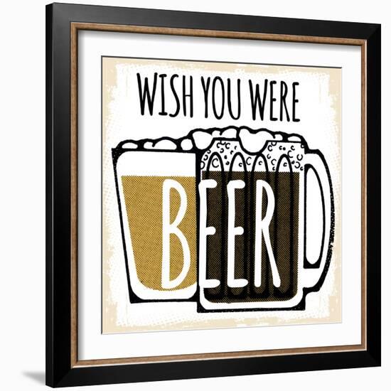 Wish You Were Beer-null-Framed Giclee Print