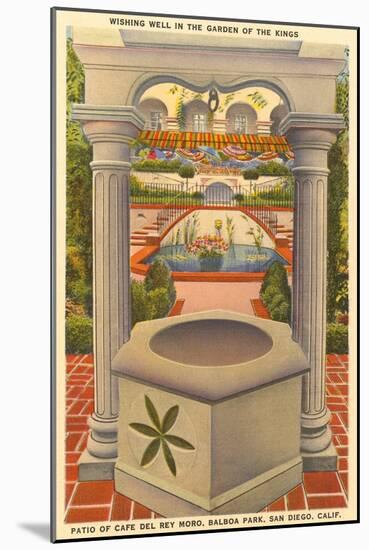 Wishing Well, Cafe del Rey Moro, San Diego, California-null-Mounted Art Print