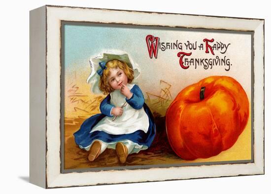 Wishing You a Happy Thanksgiving-null-Framed Stretched Canvas