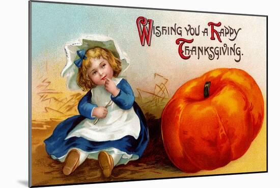 Wishing You a Happy Thanksgiving-null-Mounted Art Print