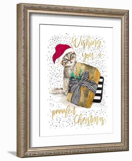 Wishing You A Prrrfect Christmas-Patricia Pinto-Framed Art Print