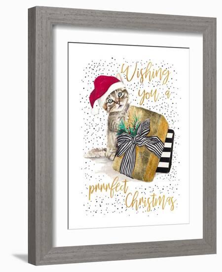 Wishing You A Prrrfect Christmas-Patricia Pinto-Framed Art Print