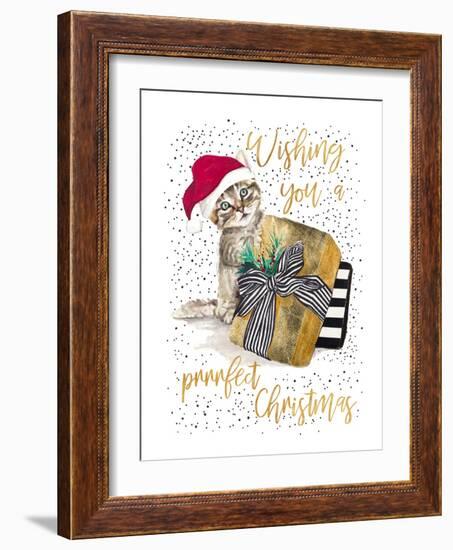 Wishing You A Prrrfect Christmas-Patricia Pinto-Framed Art Print