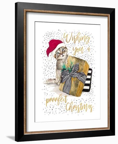 Wishing You A Prrrfect Christmas-Patricia Pinto-Framed Art Print