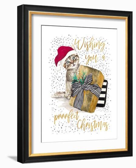 Wishing You A Prrrfect Christmas-Patricia Pinto-Framed Art Print