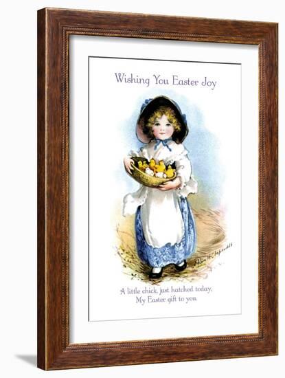 Wishing You Easter Joy-Ellen H. Clapsaddle-Framed Art Print