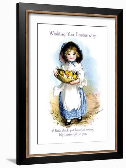 Wishing You Easter Joy-Ellen H. Clapsaddle-Framed Art Print