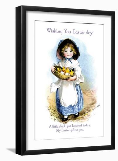 Wishing You Easter Joy-Ellen H. Clapsaddle-Framed Art Print