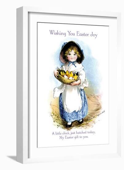 Wishing You Easter Joy-Ellen H. Clapsaddle-Framed Art Print